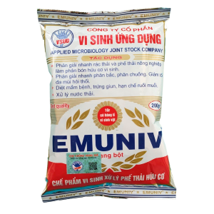 Chế phẩm EM (ủ phân và rác thải) EMUNIV - Gói 200gram