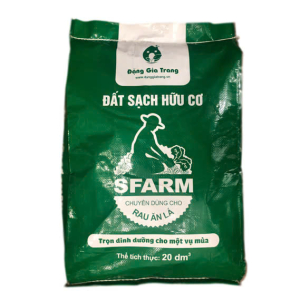 Đất trồng rau SFARM chuyên dùng cho rau ăn lá và rau ăn củ - quả (Bao 20dm3 ~ 8-9kg)